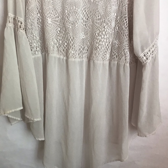 Torrid Crochet Long Bell Sleeves Top - Picture 9 of 9